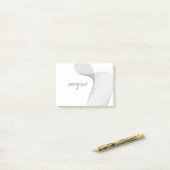 Moderne, eenvoudige, elegante grafische vormgeving post-it® notes (Op bureau)
