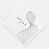 Moderne, eenvoudige, elegante grafische vormgeving servet (Hoek)