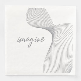 Moderne, eenvoudige, elegante grafische vormgeving servet