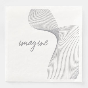 Moderne, eenvoudige, elegante grafische vormgeving servet