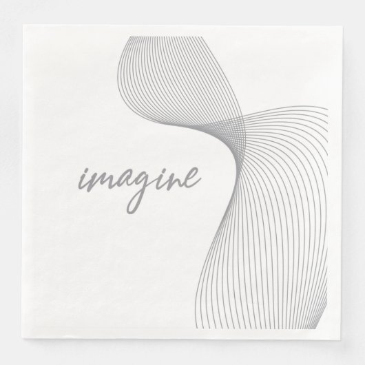 Moderne, eenvoudige, elegante grafische vormgeving servet (Voorkant)