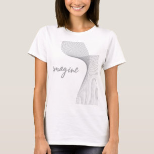 Moderne, eenvoudige, elegante grafische vormgeving t-shirt