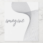 Moderne, eenvoudige, elegante grafische vormgeving wijn etiket (Enkel label)