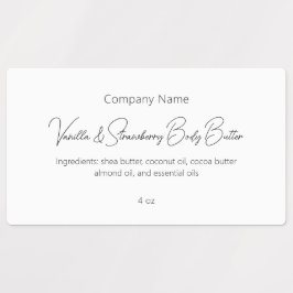 Moderne Eenvoudige Elegante Huidverzorging Maatwer Labels