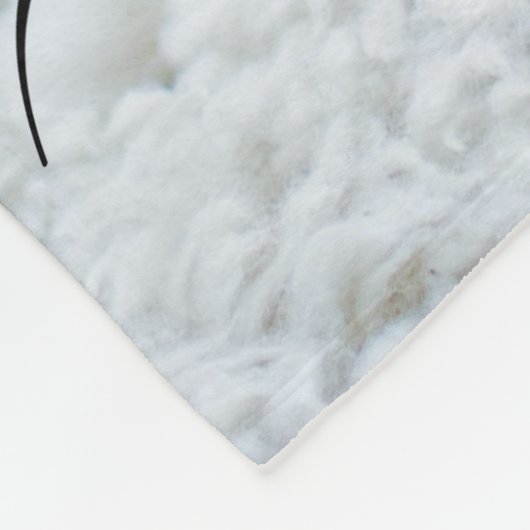 Moderne eenvoudige elegante huisdier foto fleece deken (Hoek)