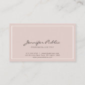 Moderne, eenvoudige, elegante kleuren visitekaartje (Achterkant)