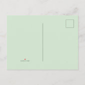 Moderne Eenvoudige Elegante Kleurrijke Bloem Bruil Uitnodiging Briefkaart (Achterkant)