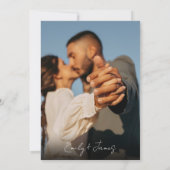 Moderne eenvoudige elegante minimalistische 5 foto kaart (Achterkant)