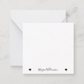 Moderne eenvoudige elegante naam notitiekaartje (Voorkant)