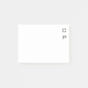Moderne, eenvoudige, elegante professionele monogr post-it® notes