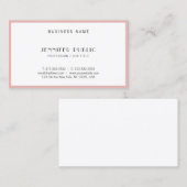 Moderne eenvoudige elegante professionele schoonhe visitekaartje (Voorkant / Achterkant)