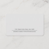 Moderne Eenvoudige elegante QR-code Professionele  Visitekaartje (Achterkant)