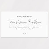 Moderne eenvoudige elegante schoonheidshuidzorg labels (Design 2)