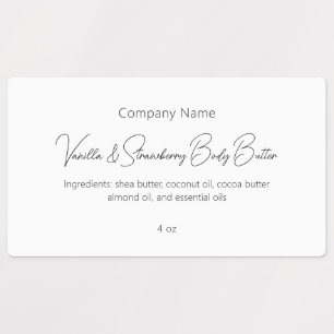 Moderne eenvoudige elegante schoonheidshuidzorg labels