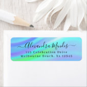 Moderne eenvoudige elegante script retouradres etiket (Insitu)