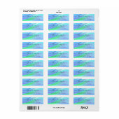 Moderne eenvoudige elegante script retouradres etiket (Full Sheet)