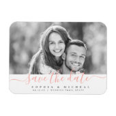 Moderne eenvoudige elegante scriptfoto slaat de da magneet (Horizontaal)