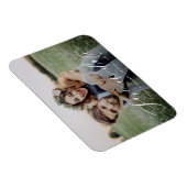 Moderne eenvoudige elegante scriptfoto slaat de da magneet (Rechterzijde)