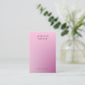 Moderne, eenvoudige, elegante Sjabloon Trendy Visitekaartje (Staand voorkant)