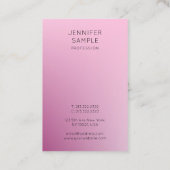 Moderne, eenvoudige, elegante Sjabloon Trendy Visitekaartje (Achterkant)