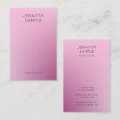 Moderne, eenvoudige, elegante Sjabloon Trendy Visitekaartje (Voorkant / Achterkant)