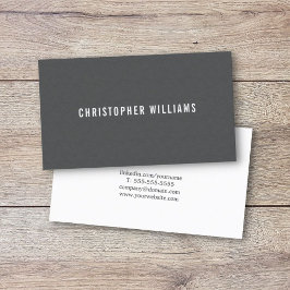 Moderne eenvoudige elegante textuur grijs consulta visitekaartje