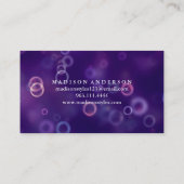 Moderne eenvoudige elegante typografie-logo visitekaartje (Achterkant)