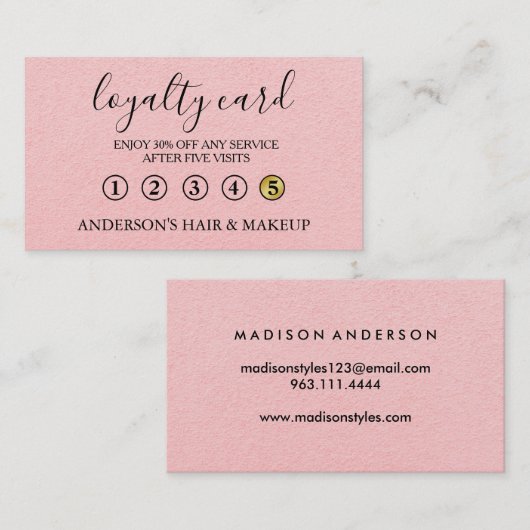 Moderne eenvoudige elegante typografie-logo visitekaartje (Voorkant / Achterkant)