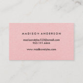 Moderne eenvoudige elegante typografie-logo visitekaartje (Achterkant)