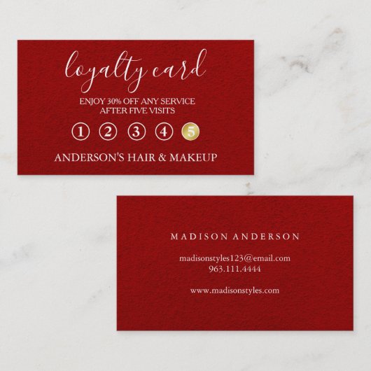 Moderne eenvoudige elegante typografie-logo visitekaartje (Voorkant / Achterkant)