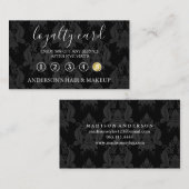 Moderne eenvoudige elegante typografie-logo visitekaartje (Voorkant / Achterkant)