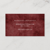 Moderne eenvoudige elegante typografie Loyalty-Kaa Visitekaartje (Achterkant)