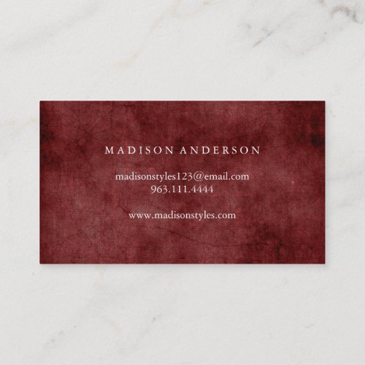 Moderne eenvoudige elegante typografie Loyalty-Kaa Visitekaartje (Achterkant)