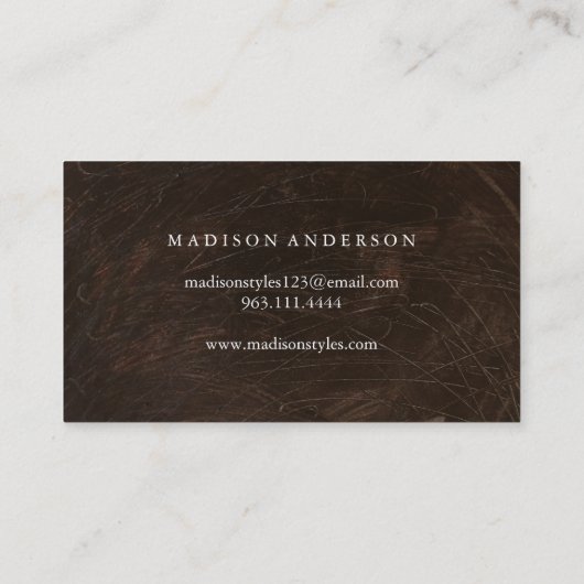 Moderne eenvoudige elegante typografie Loyalty-Kaa Visitekaartje (Achterkant)