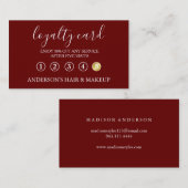 Moderne eenvoudige elegante typografie Loyalty-Kaa Visitekaartje (Voorkant / Achterkant)