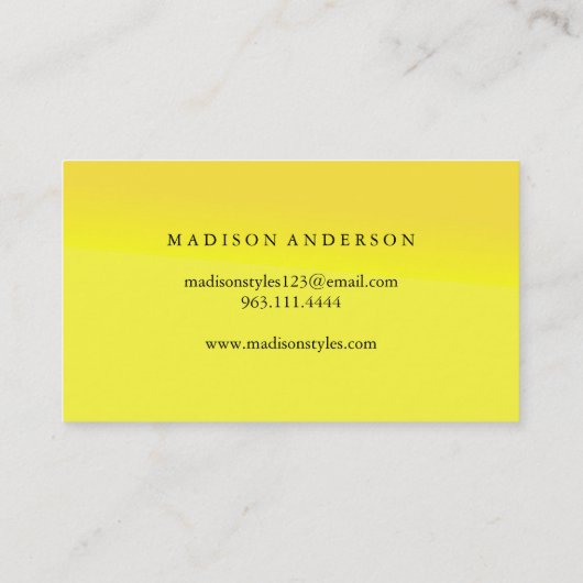 Moderne eenvoudige elegante typografie Loyalty-Kaa Visitekaartje (Achterkant)