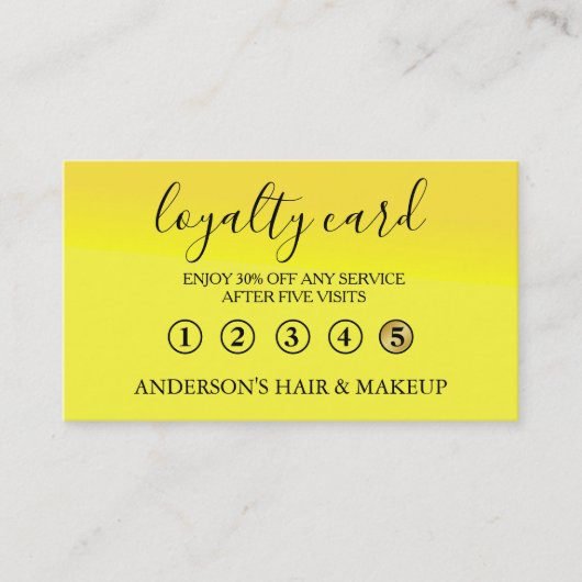 Moderne eenvoudige elegante typografie Loyalty-Kaa Visitekaartje (Voorkant)