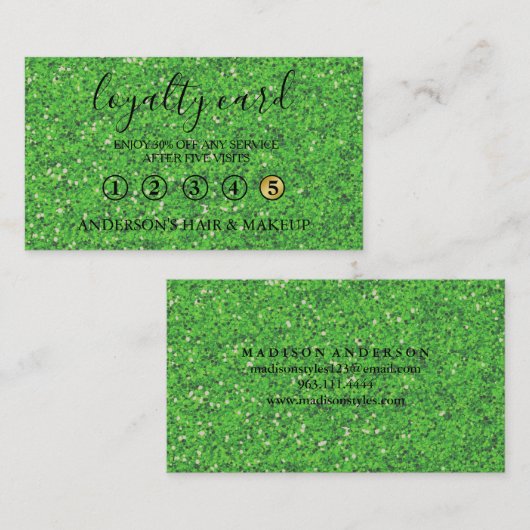 Moderne eenvoudige elegante typografie Loyalty-Kaa Visitekaartje (Voorkant / Achterkant)