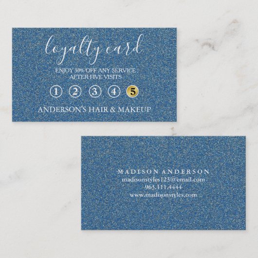 Moderne eenvoudige elegante typografie Loyalty-Kaa Visitekaartje (Voorkant / Achterkant)