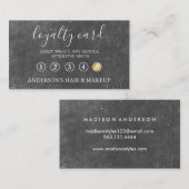 Moderne eenvoudige elegante typografie Loyalty-Kaa Visitekaartje (Voorkant / Achterkant)