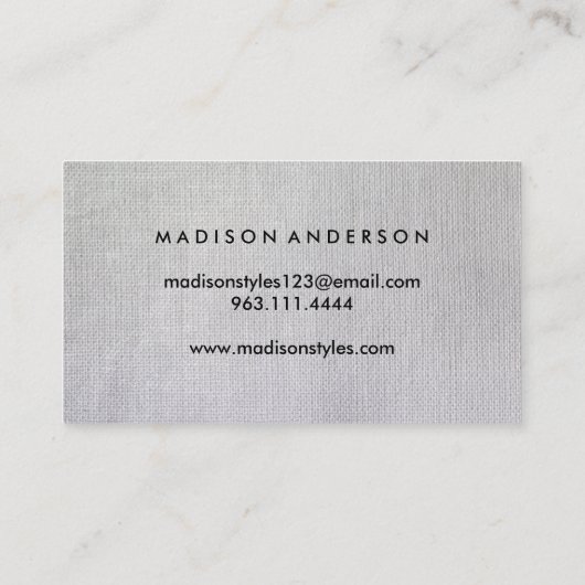 Moderne eenvoudige elegante typografie Loyalty-Kaa Visitekaartje (Achterkant)