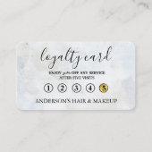 Moderne eenvoudige elegante typografie Loyalty-Kaa Visitekaartje (Voorkant)