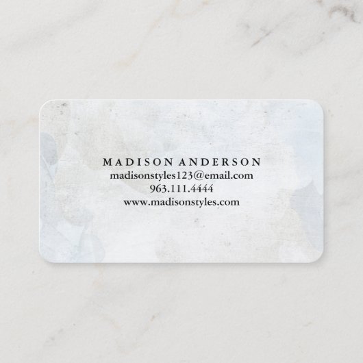 Moderne eenvoudige elegante typografie Loyalty-Kaa Visitekaartje (Achterkant)