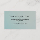 Moderne eenvoudige elegante typografie Loyalty-Kaa Visitekaartje (Achterkant)