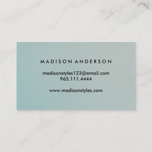 Moderne eenvoudige elegante typografie Loyalty-Kaa Visitekaartje (Achterkant)