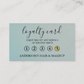 Moderne eenvoudige elegante typografie Loyalty-Kaa Visitekaartje (Voorkant)