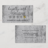 Moderne eenvoudige elegante typografie Loyalty-Kaa Visitekaartje (Voorkant / Achterkant)