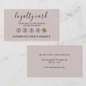 Moderne eenvoudige elegante typografie Loyalty-Kaa Visitekaartje (Voorkant / Achterkant)