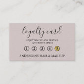 Moderne eenvoudige elegante typografie Loyalty-Kaa Visitekaartje (Voorkant)