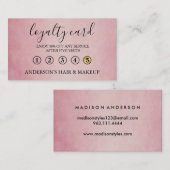 Moderne eenvoudige elegante typografie Loyalty-Kaa Visitekaartje (Voorkant / Achterkant)